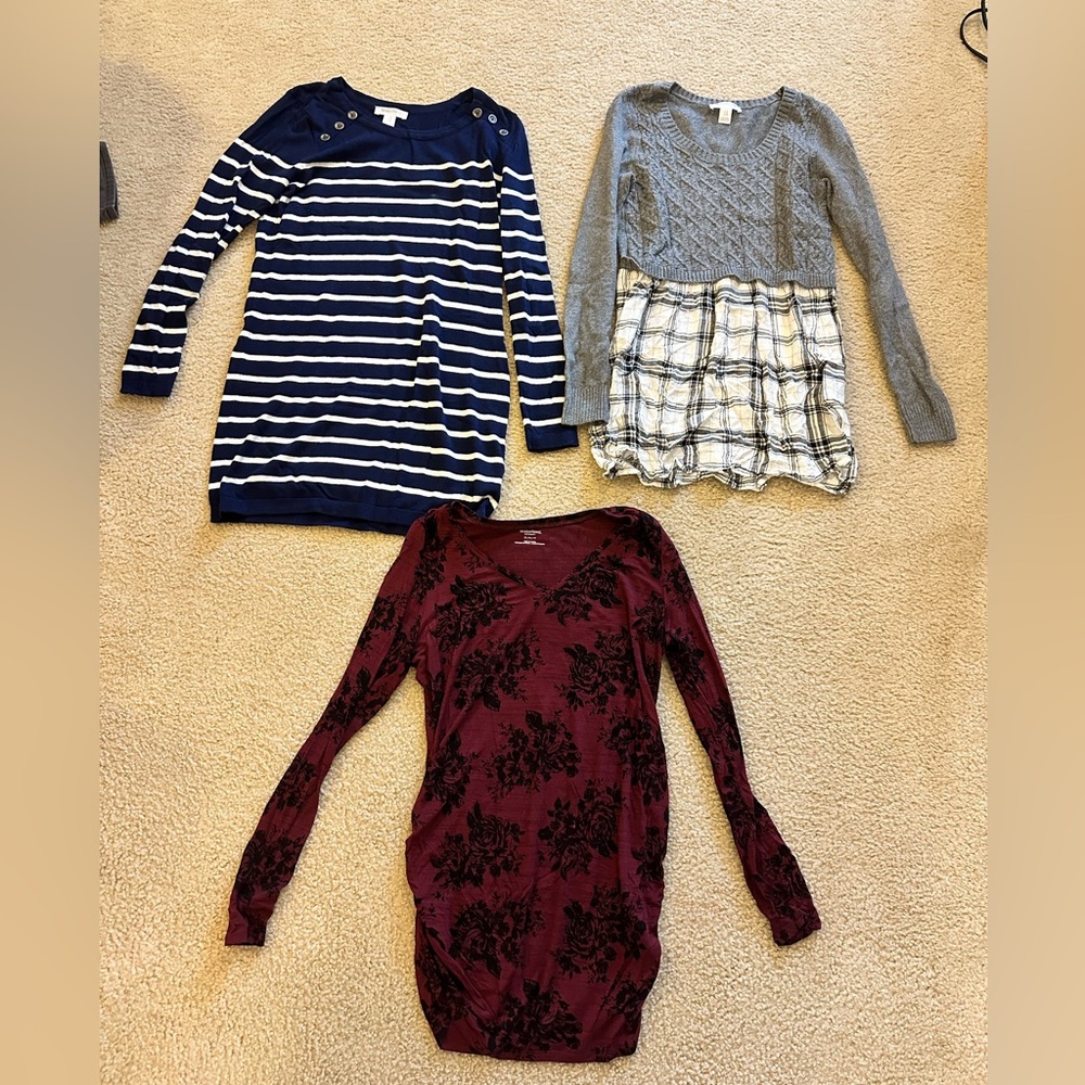 Maternity tops- size medium